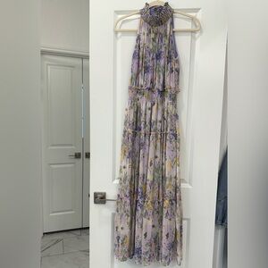 Taylor Lavender Floral Maxi Dress